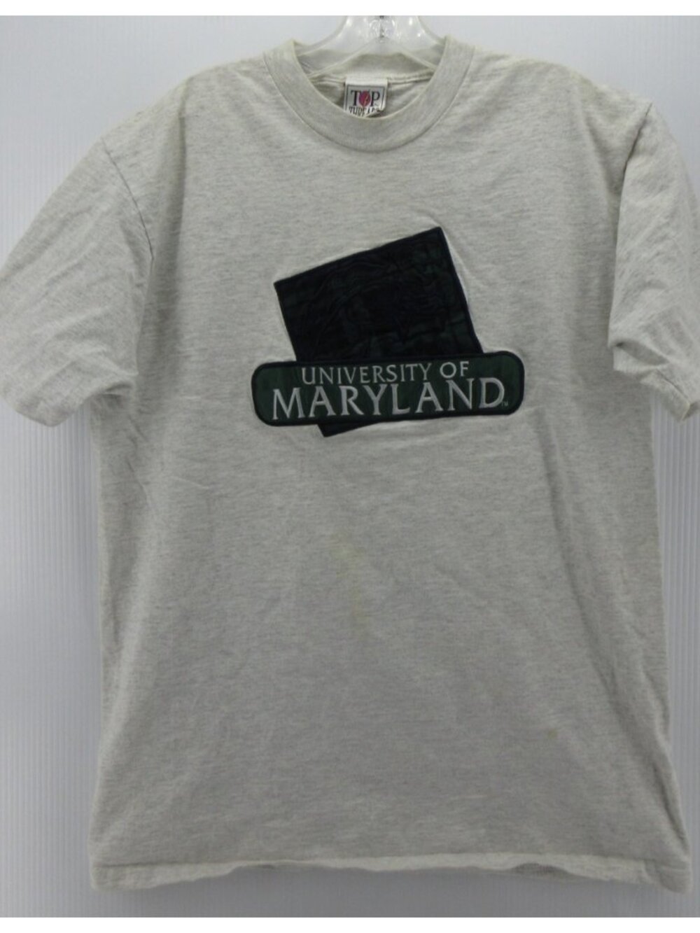 VINTAGE Maryland Terrapins Shirt XL University Top Threads 90s Plaid *